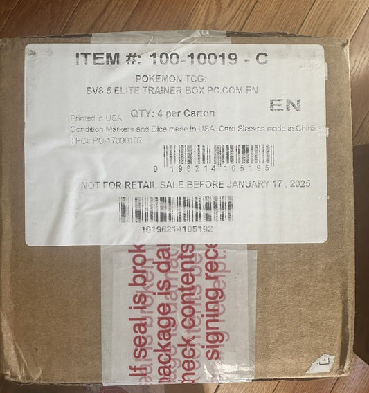 Prismatic Evolutions Pokémon Center ETB Case